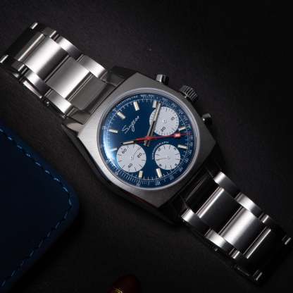 Chrono Heritage S419 Chronograph Blue Panda Dial-TIME.SHOP