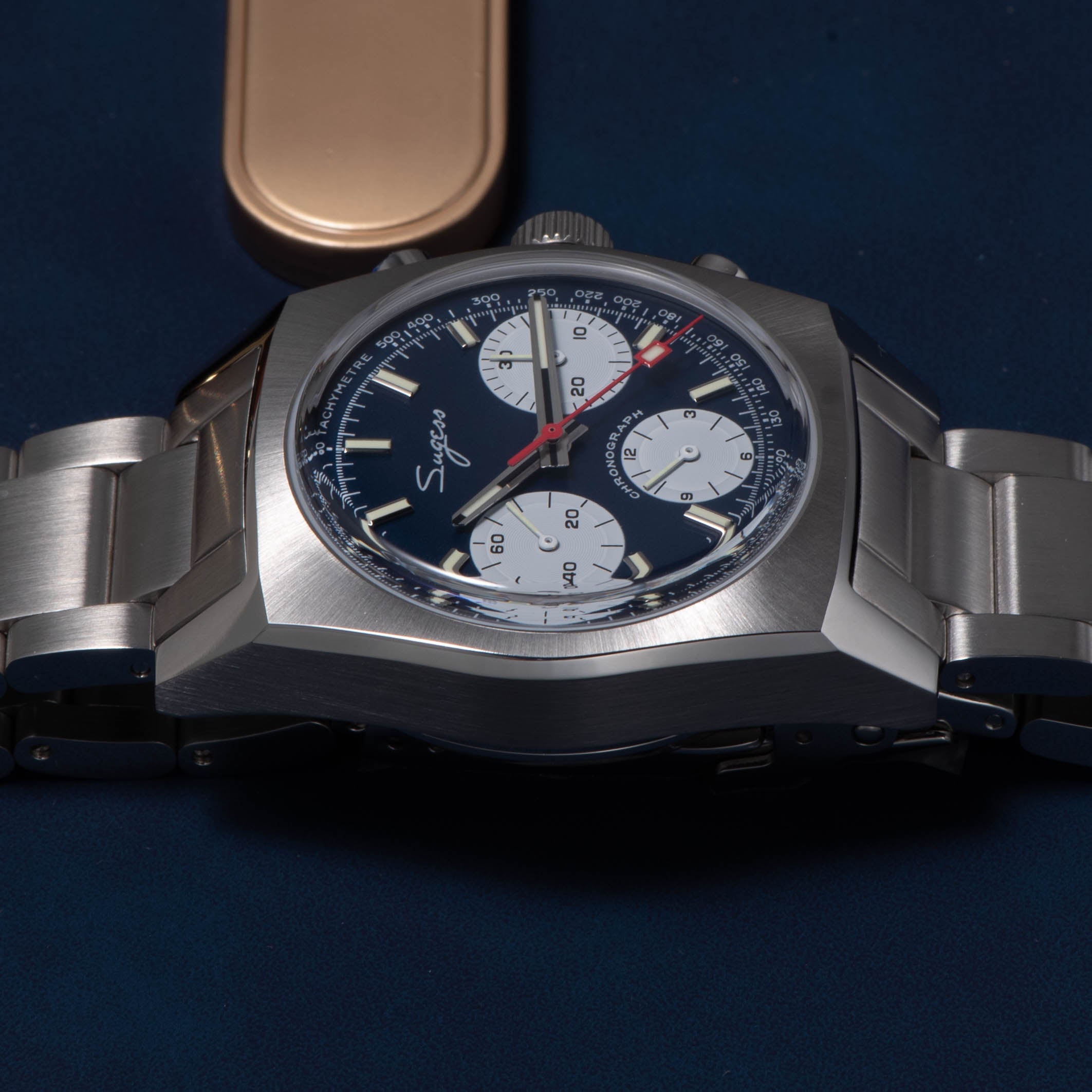 Chrono Heritage S419 Chronograph Blue Panda Dial-TIME.SHOP