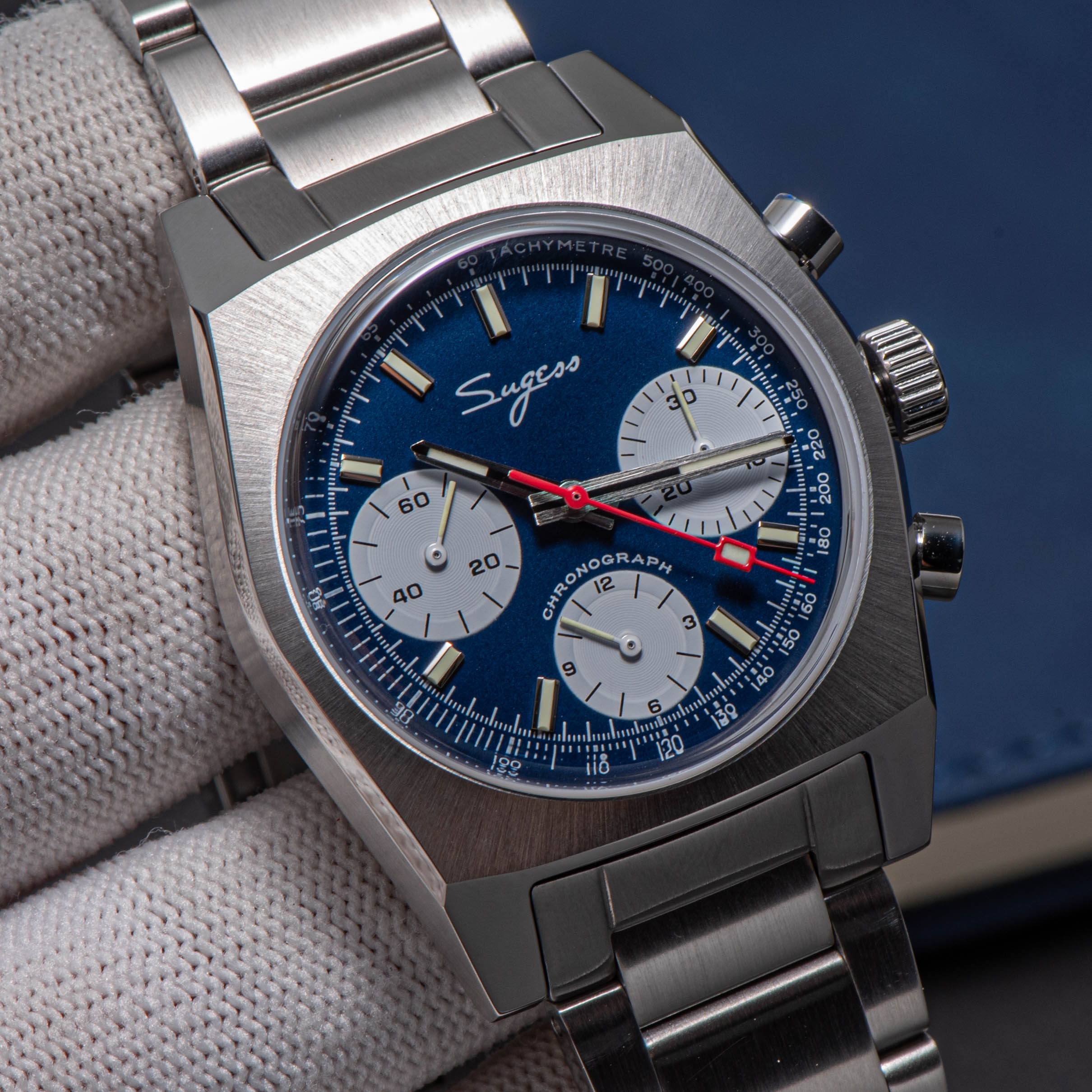 Chrono Heritage S419 Chronograph Blue Panda Dial-TIME.SHOP