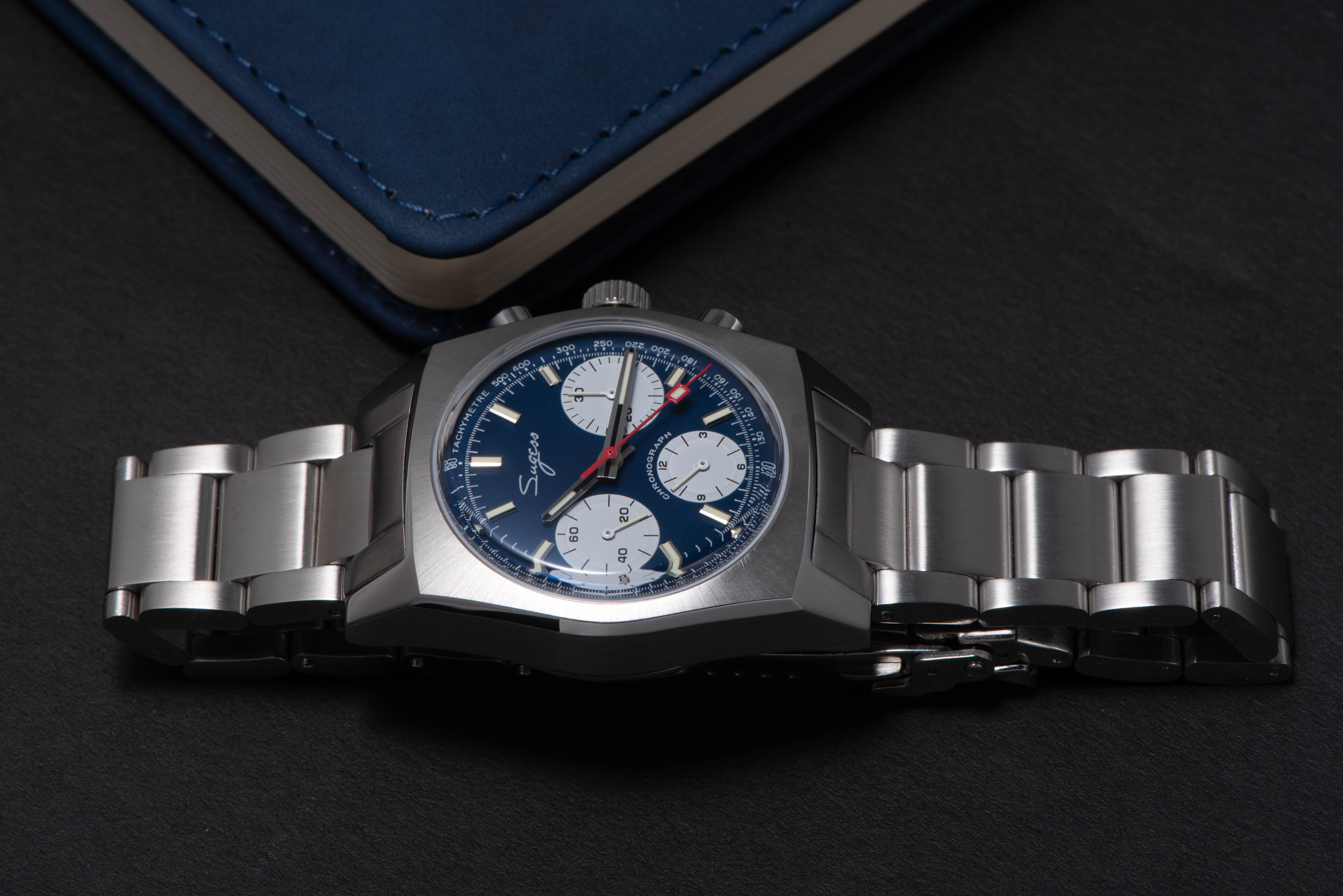 Chrono Heritage S419 Chronograph Blue Panda Dial-TIME.SHOP