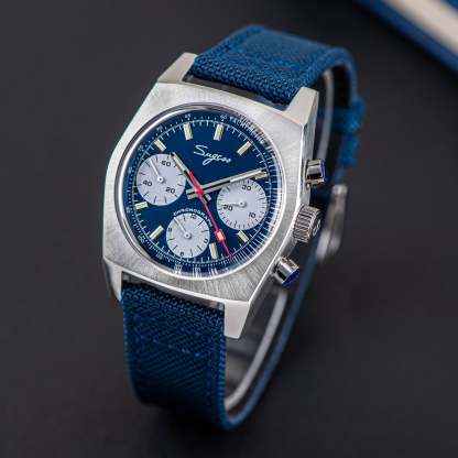Chrono Heritage S419 Chronograph Blue Panda Dial-TIME.SHOP