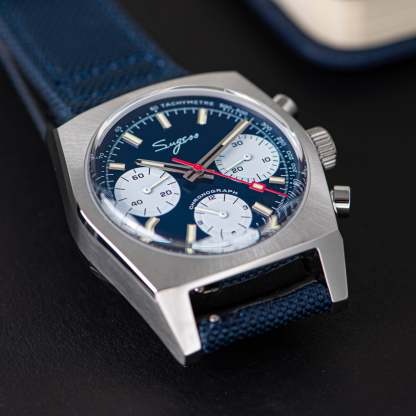 Chrono Heritage S419 Chronograph Blue Panda Dial-TIME.SHOP