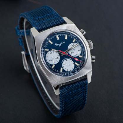 Chrono Heritage S419 Chronograph Blue Panda Dial-TIME.SHOP
