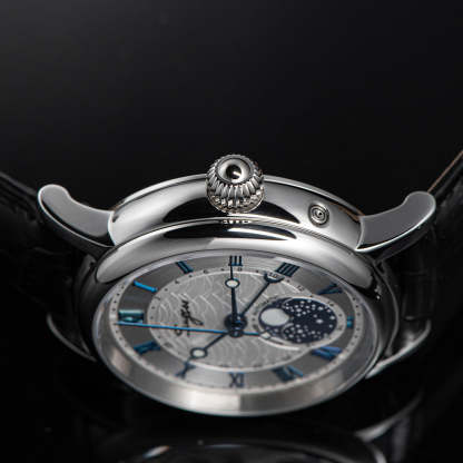 MoonPhase Master SU2108SZ Stainless-Steel Moon Phase Blue Indices-TIME.SHOP