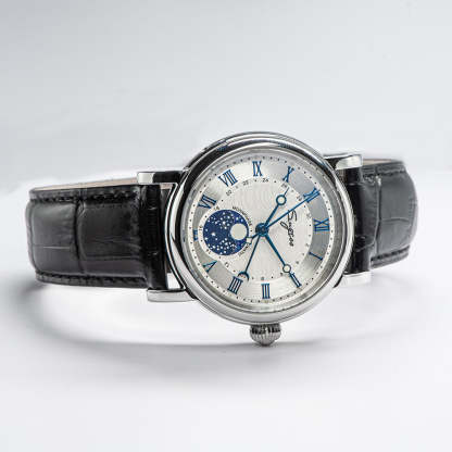 MoonPhase Master SU2108SZ Stainless-Steel Moon Phase Blue Indices-TIME.SHOP