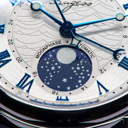 MoonPhase Master SU2108SZ Stainless-Steel Moon Phase Blue Indices-TIME.SHOP