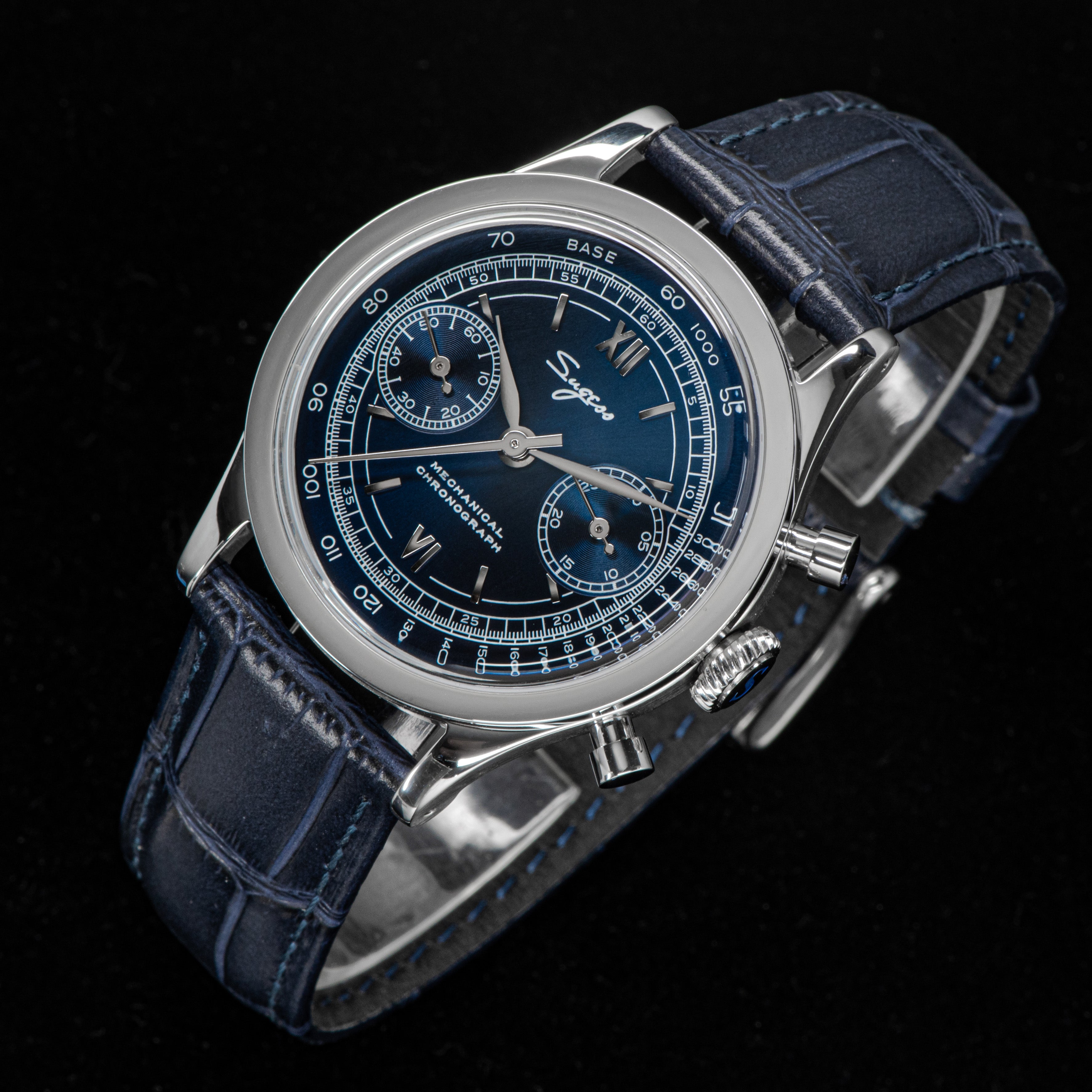 Chrono Heritage 411 SU1901DBS Deep Blue Dial-TIME.SHOP