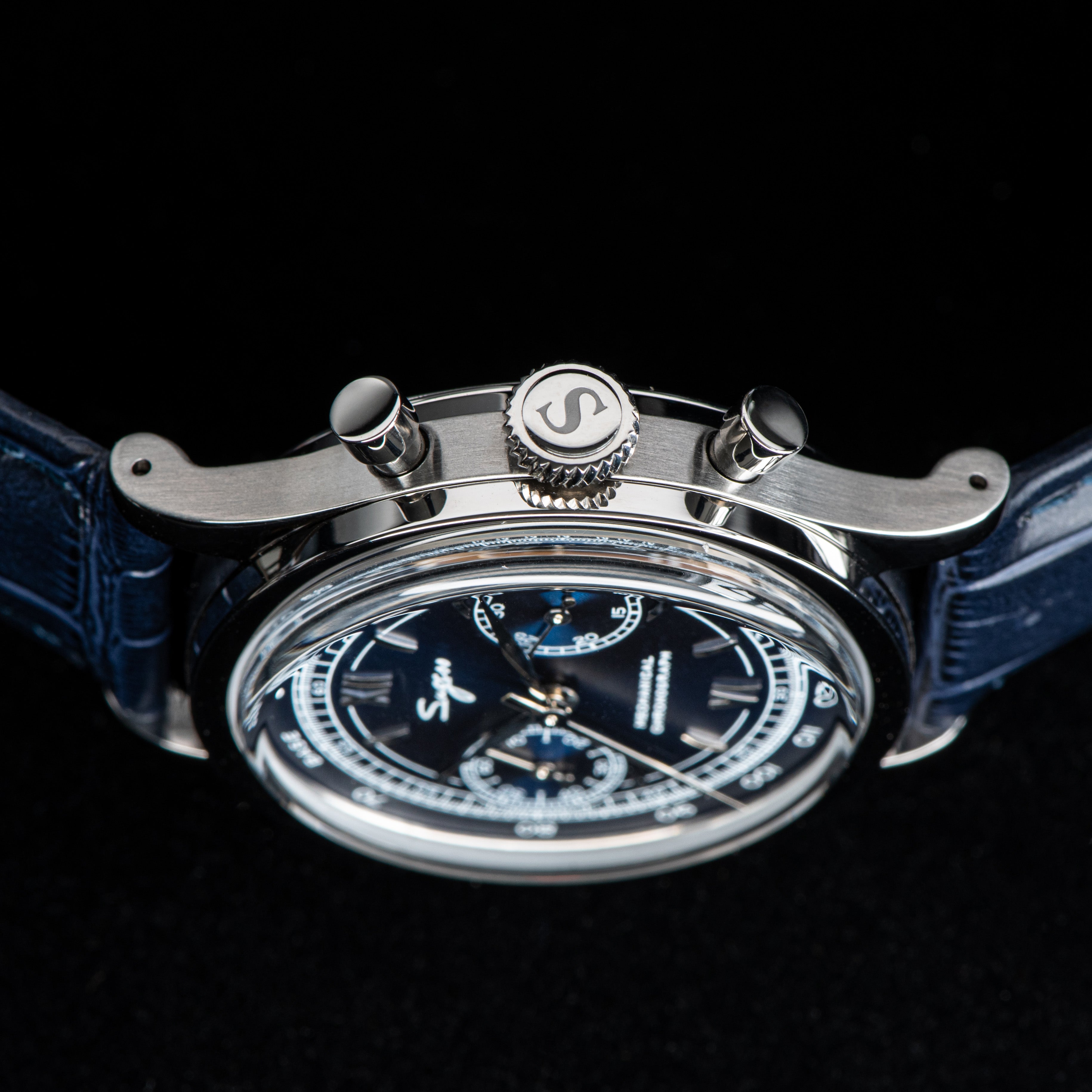 Chrono Heritage 411 SU1901DBS Deep Blue Dial-TIME.SHOP