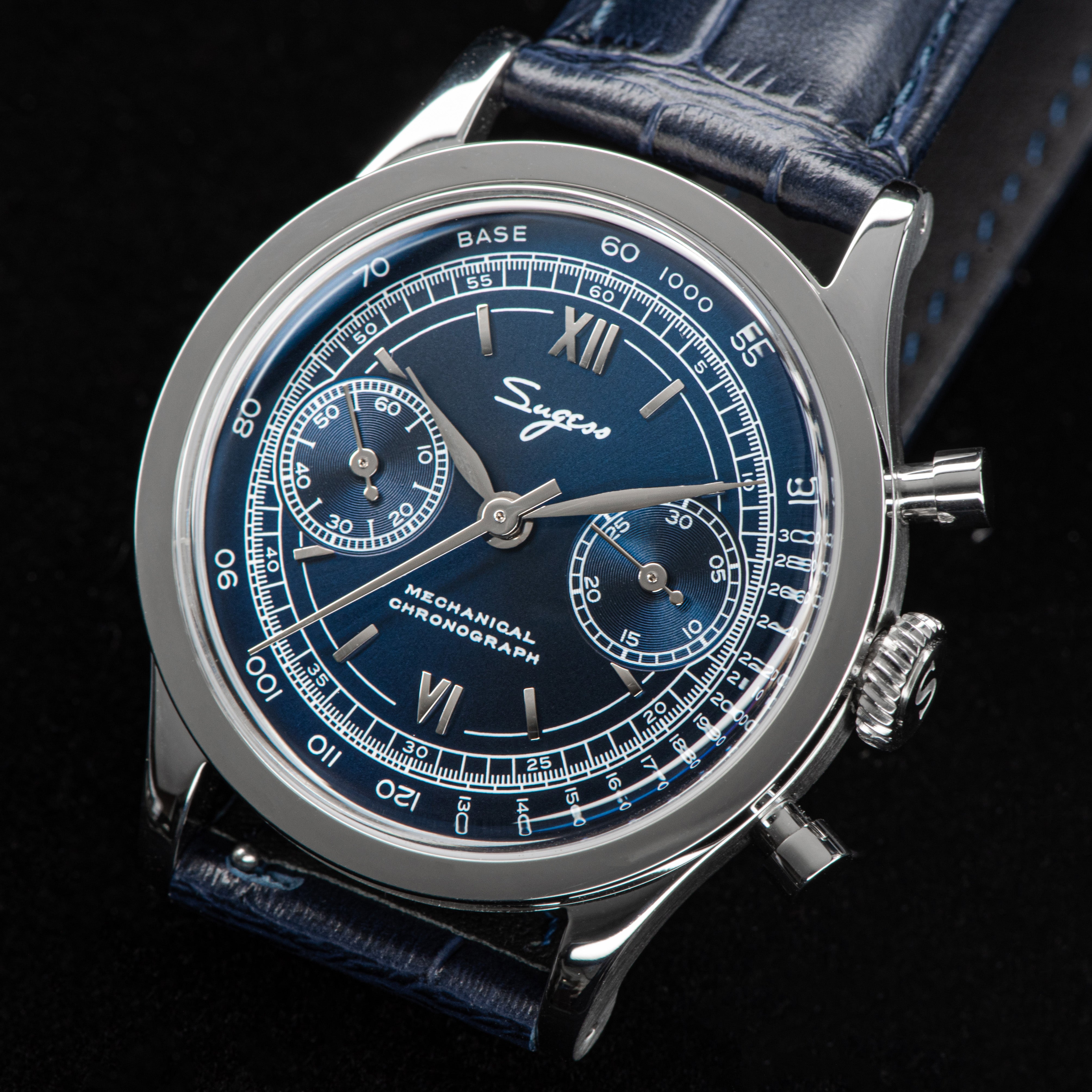 Chrono Heritage 411 SU1901DBS Deep Blue Dial-TIME.SHOP