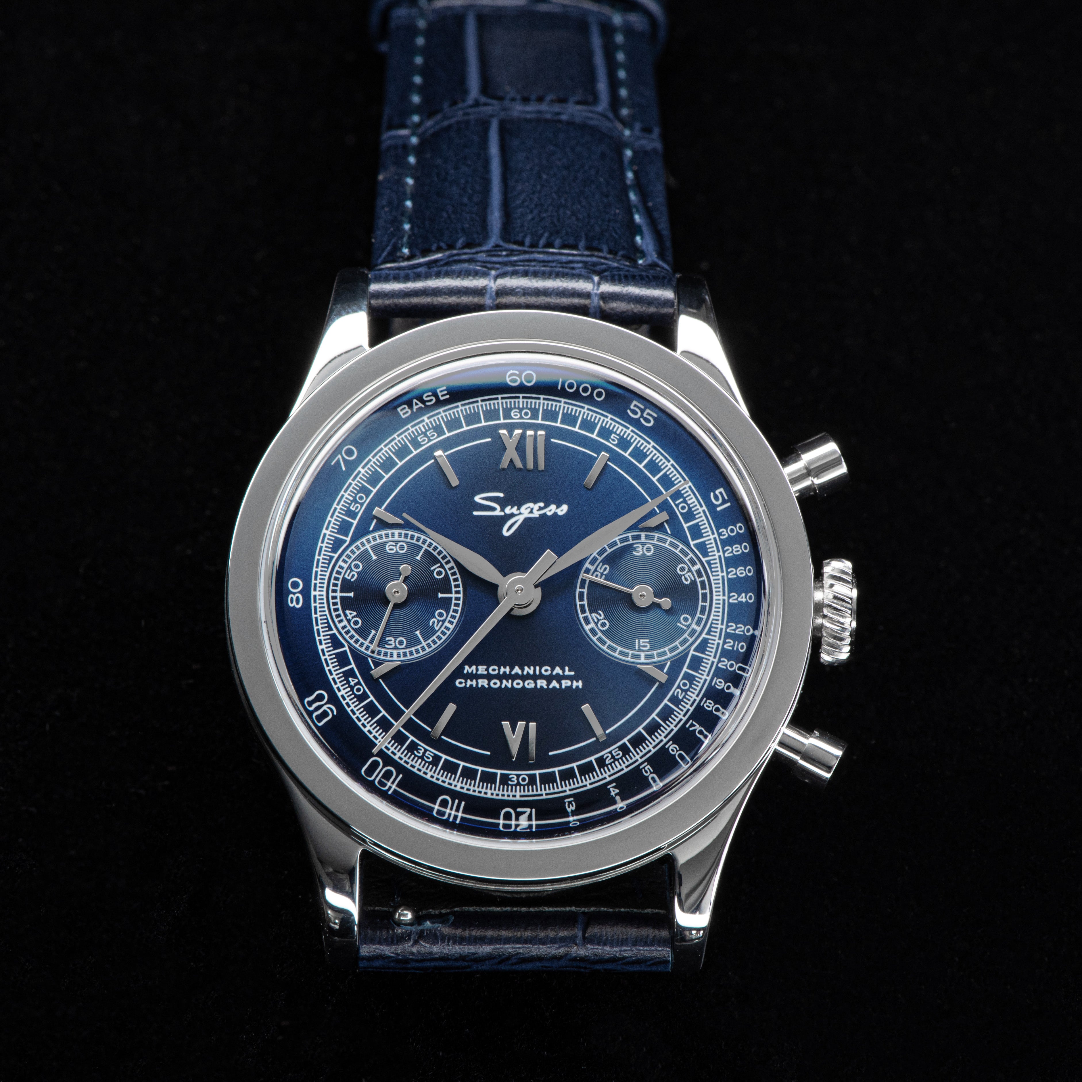 Chrono Heritage 411 SU1901DBS Deep Blue Dial-TIME.SHOP