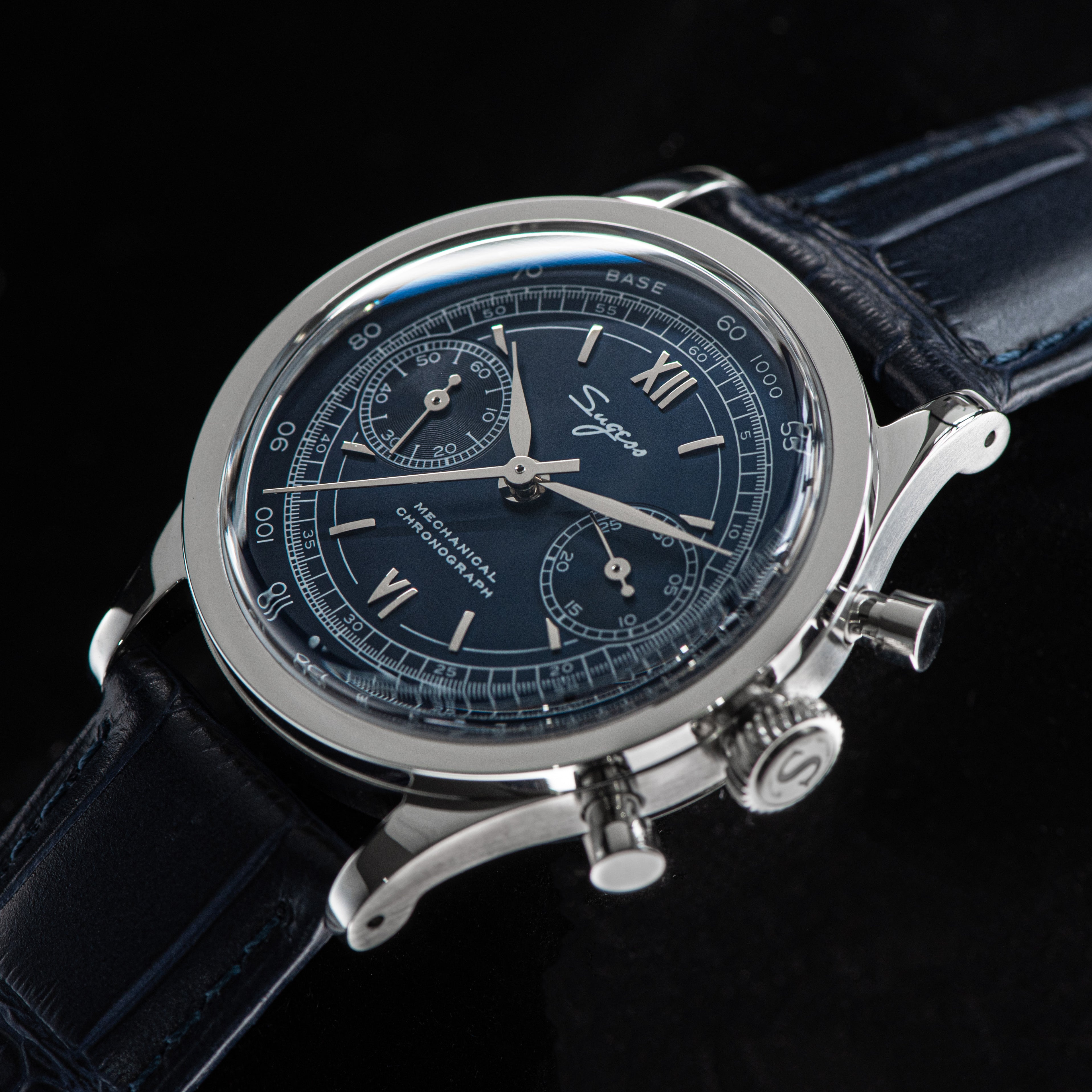 Chrono Heritage 411 SU1901DBS Deep Blue Dial-TIME.SHOP