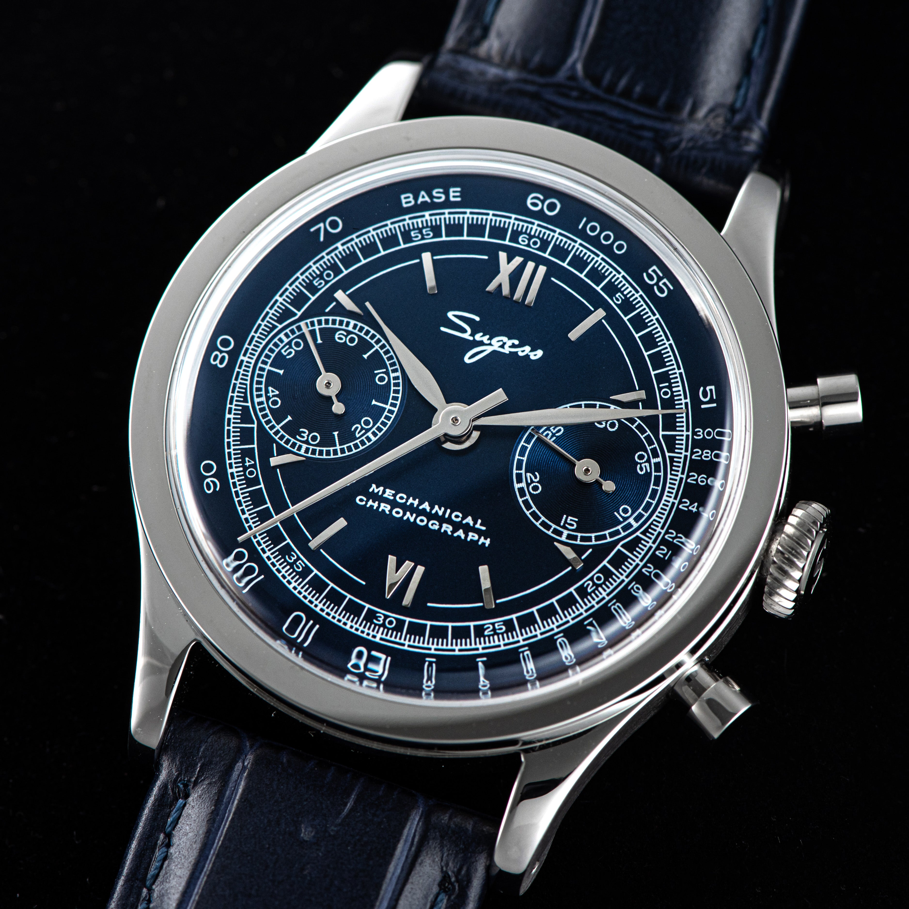 Chrono Heritage 411 SU1901DBS Deep Blue Dial-TIME.SHOP