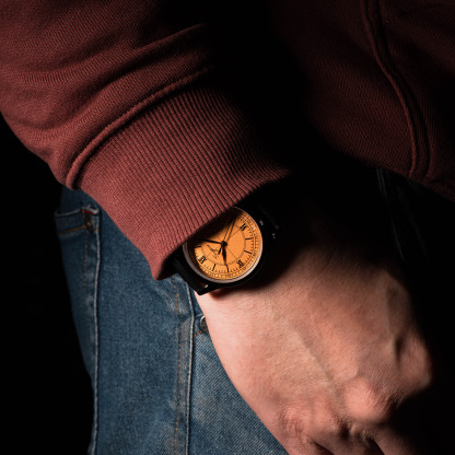 Heritage 411-3B Seagull 2130 Movement  Stainless Steel Case Deep Orange Dial SU4113BOR-TIME.SHOP