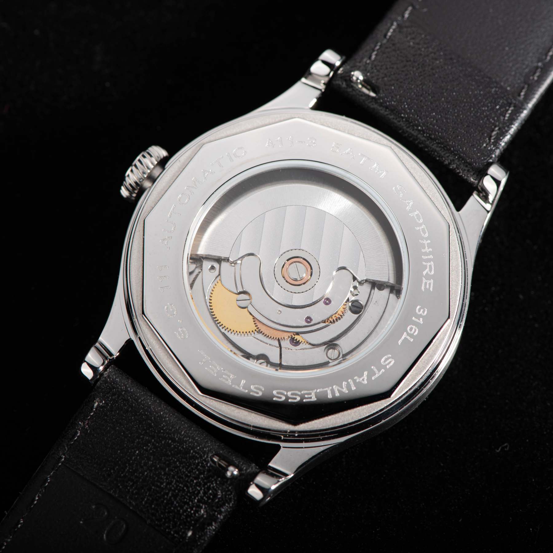 Heritage 411-3B Seagull 2130 Movement  Stainless Steel Case Deep Orange Dial SU4113BOR-TIME.SHOP