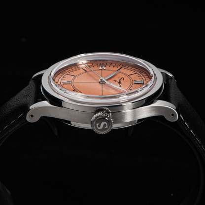 Heritage 411-3B Seagull 2130 Movement  Stainless Steel Case Deep Orange Dial SU4113BOR-TIME.SHOP