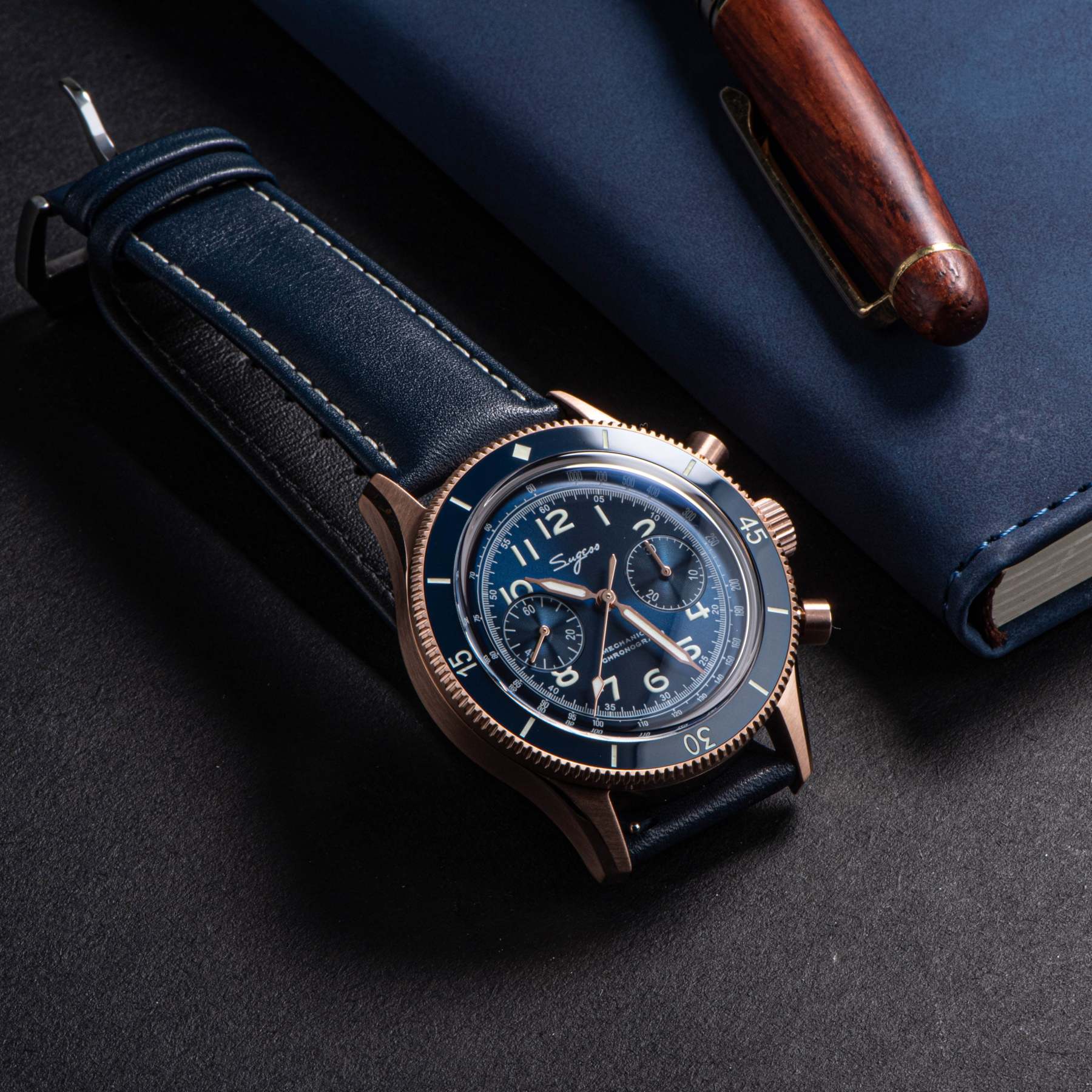 Chrono Heritage 423 Chronograph Rose Gold-TIME.SHOP