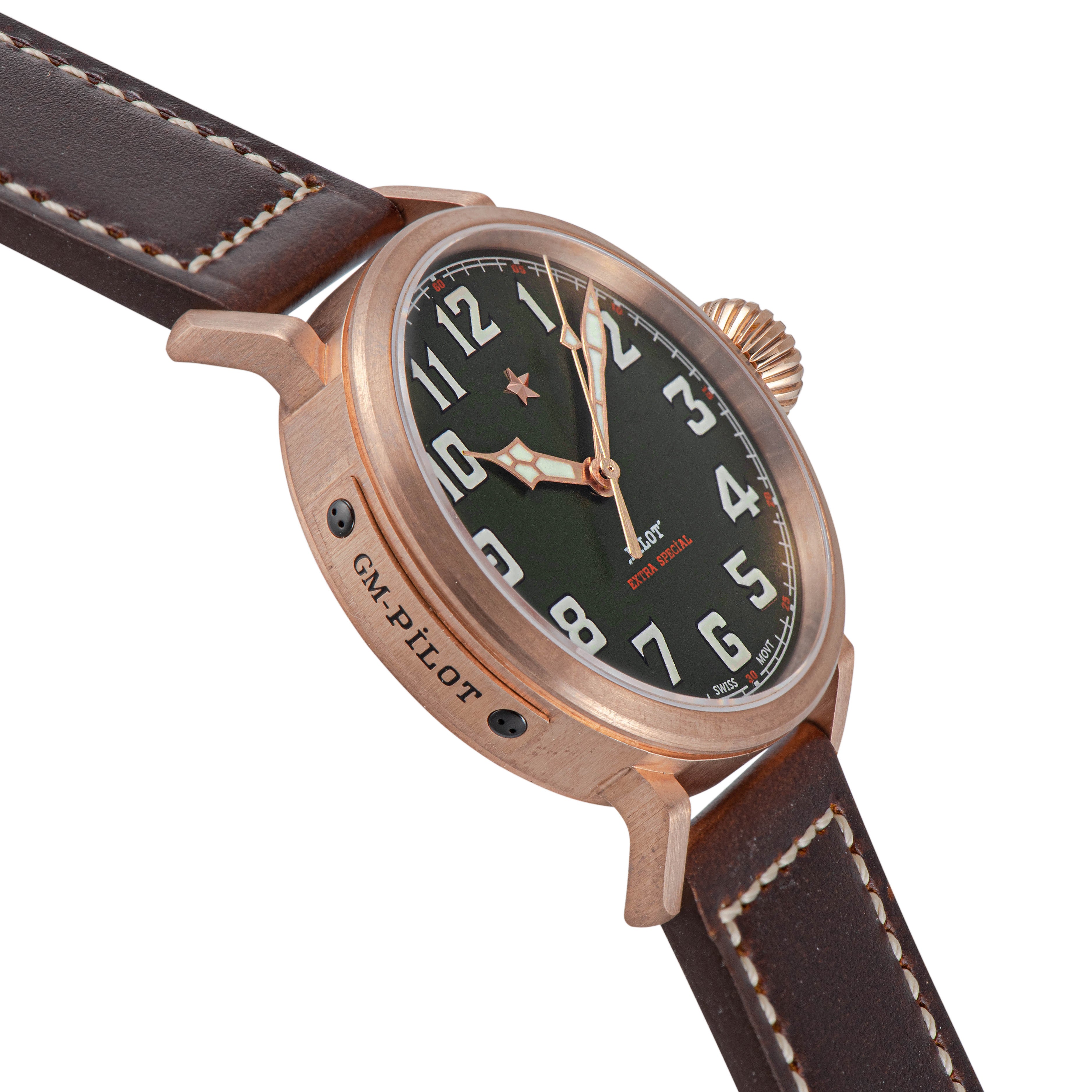 Pilot Master SUPILOT008 Green Dial ST2130 Movement-TIME.SHOP