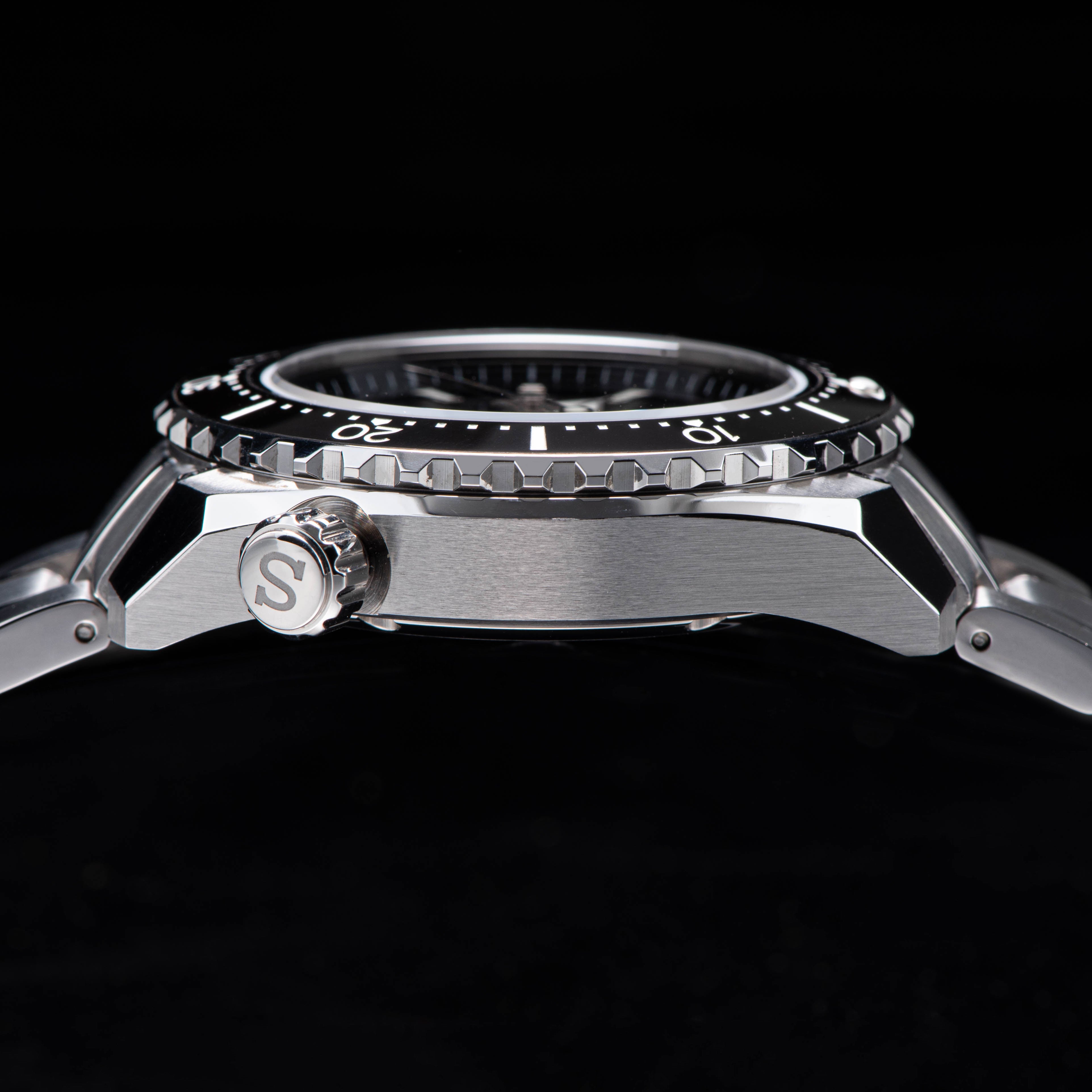 Seestern 416 Professional Diver Watch S416BK Black Dial-TIME.SHOP