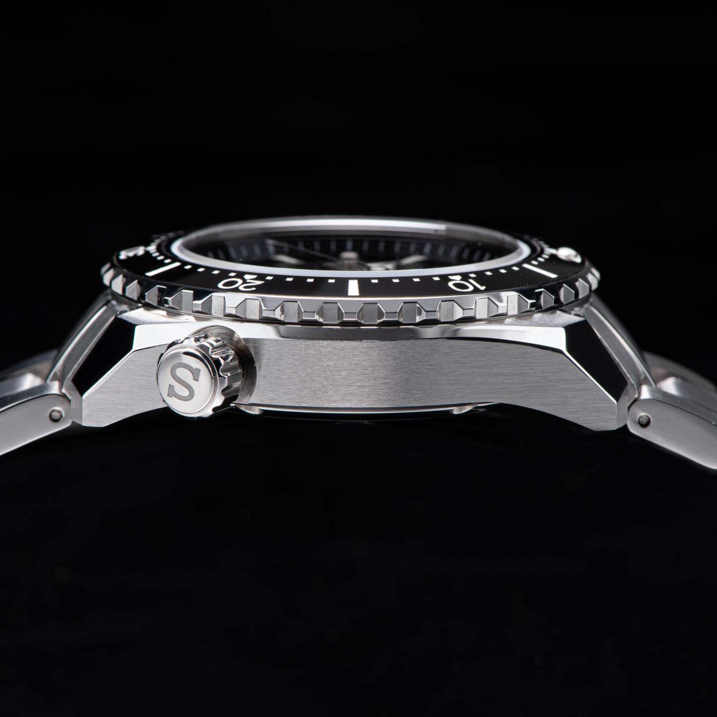 Seestern 416 Professional Diver Watch S416BK Black Dial-TIME.SHOP