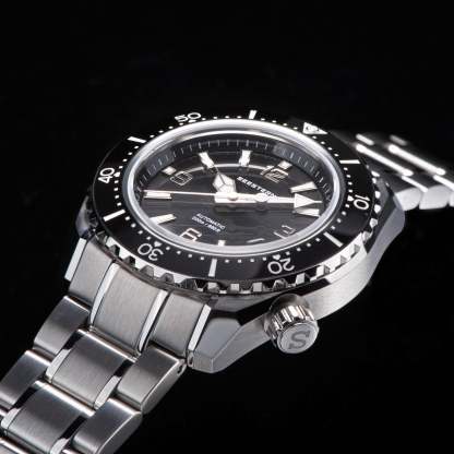 Seestern 416 Professional Diver Watch S416BK Black Dial-TIME.SHOP