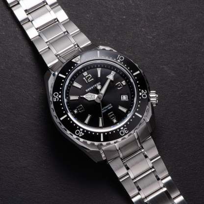 Seestern 416 Professional Diver Watch S416BK Black Dial-TIME.SHOP
