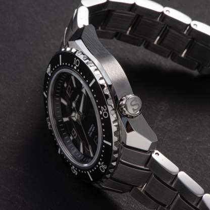 Seestern 416 Professional Diver Watch S416BK Black Dial-TIME.SHOP