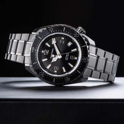Seestern 416 Professional Diver Watch S416BK Black Dial-TIME.SHOP
