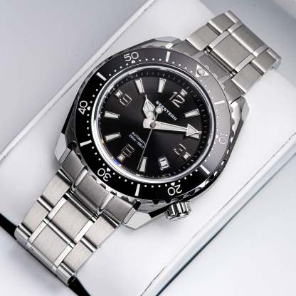 Seestern 416 Professional Diver Watch S416BK Black Dial-TIME.SHOP