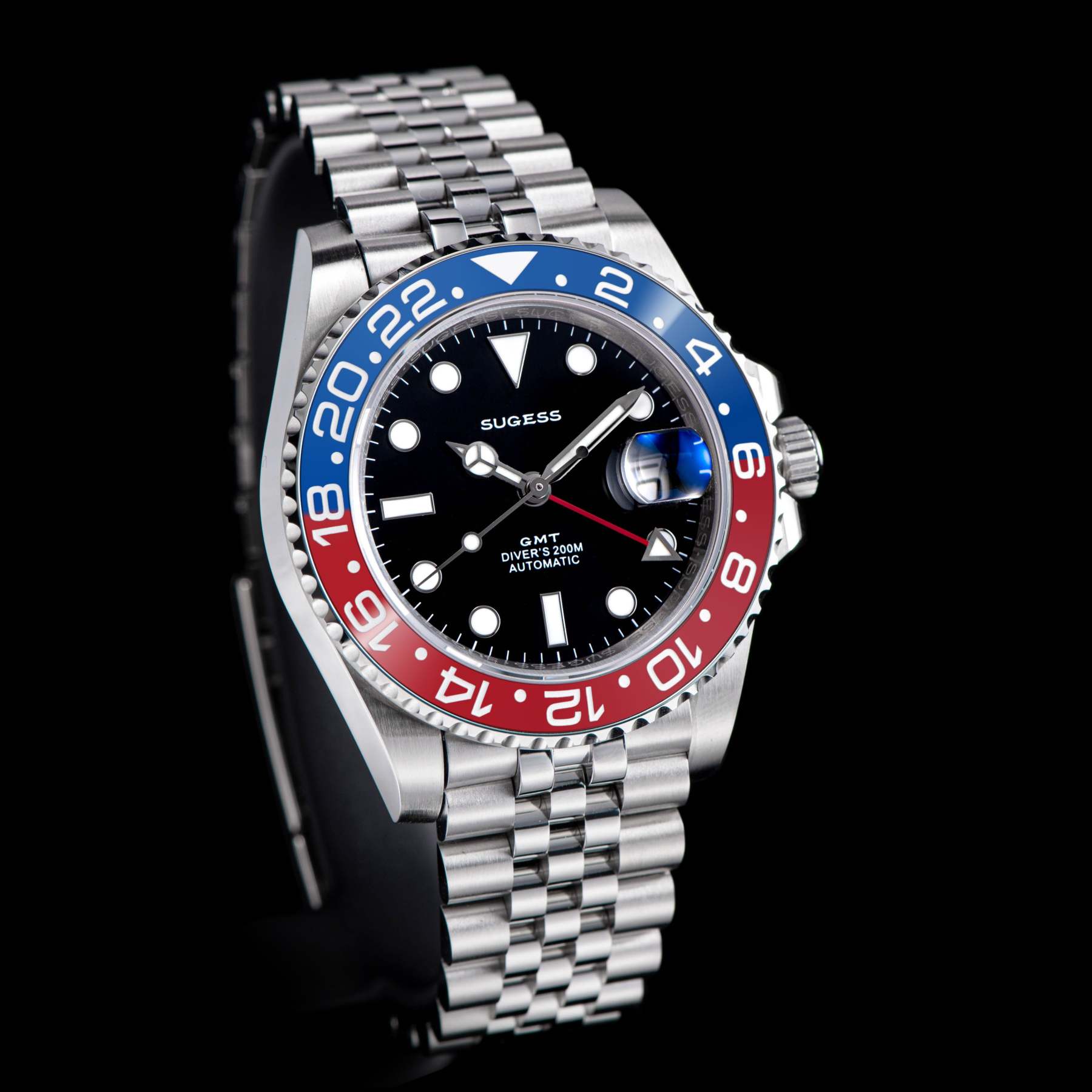 GMT DIVER'S SU126710BLRO V2 Red & Blue Bezel-TIME.SHOP