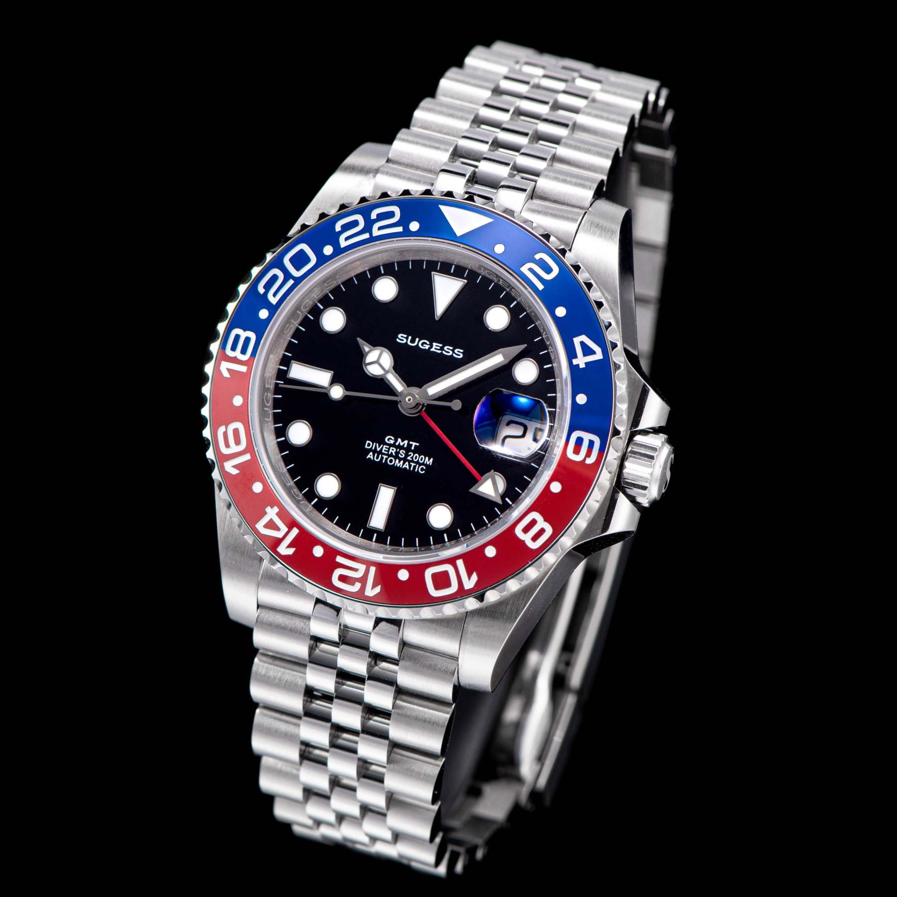 GMT DIVER'S SU126710BLRO V2 Red & Blue Bezel-TIME.SHOP