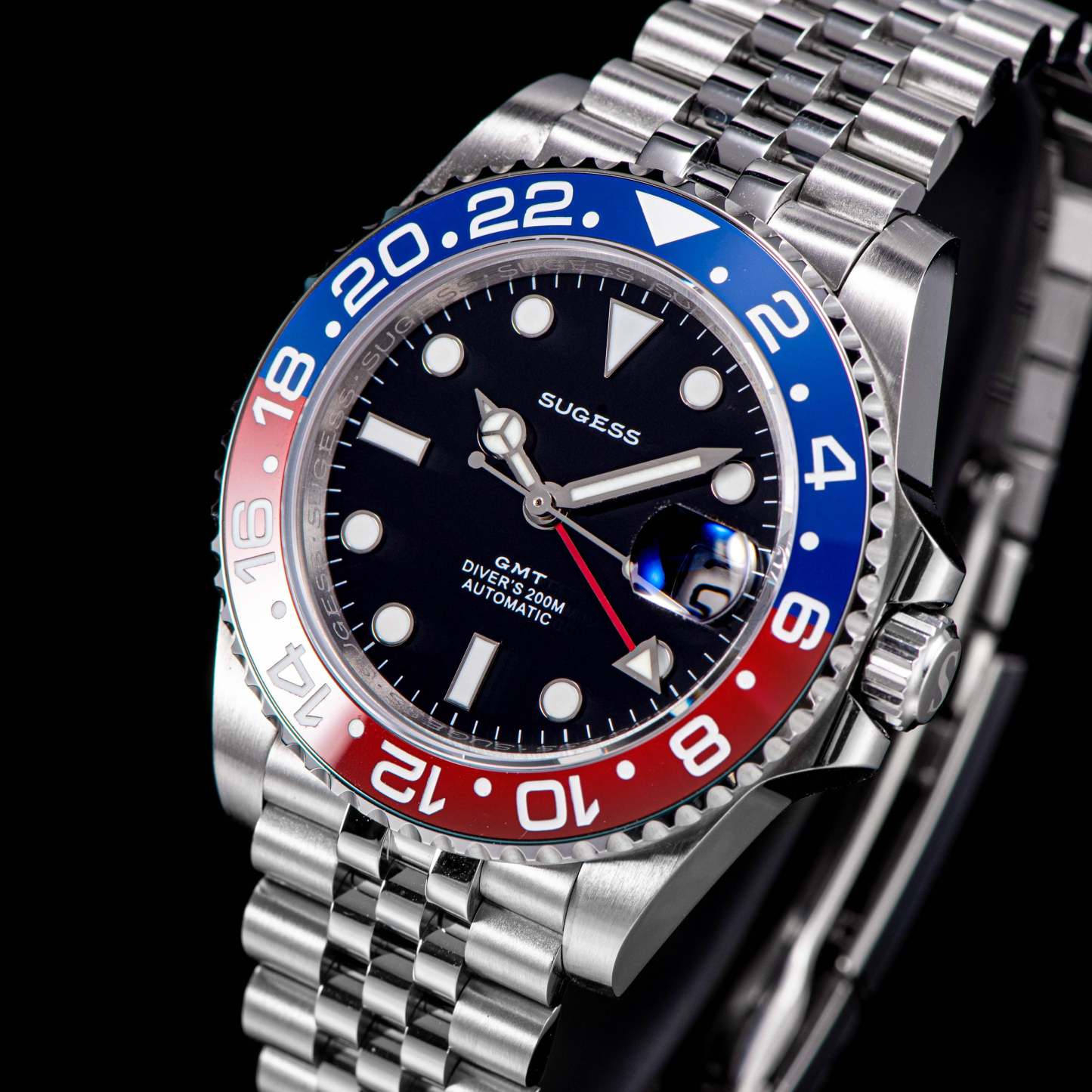 GMT DIVER'S SU126710BLRO V2 Red & Blue Bezel-TIME.SHOP