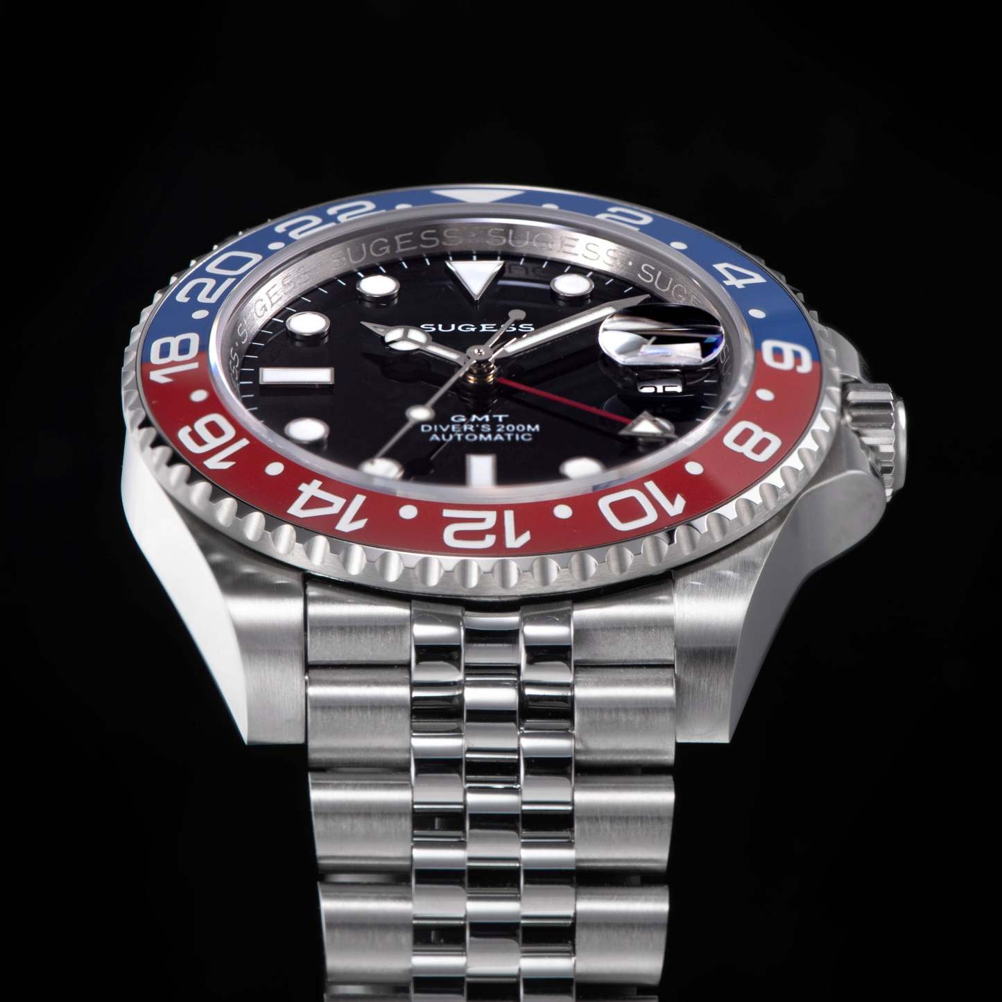 GMT DIVER'S SU126710BLRO V2 Red & Blue Bezel-TIME.SHOP