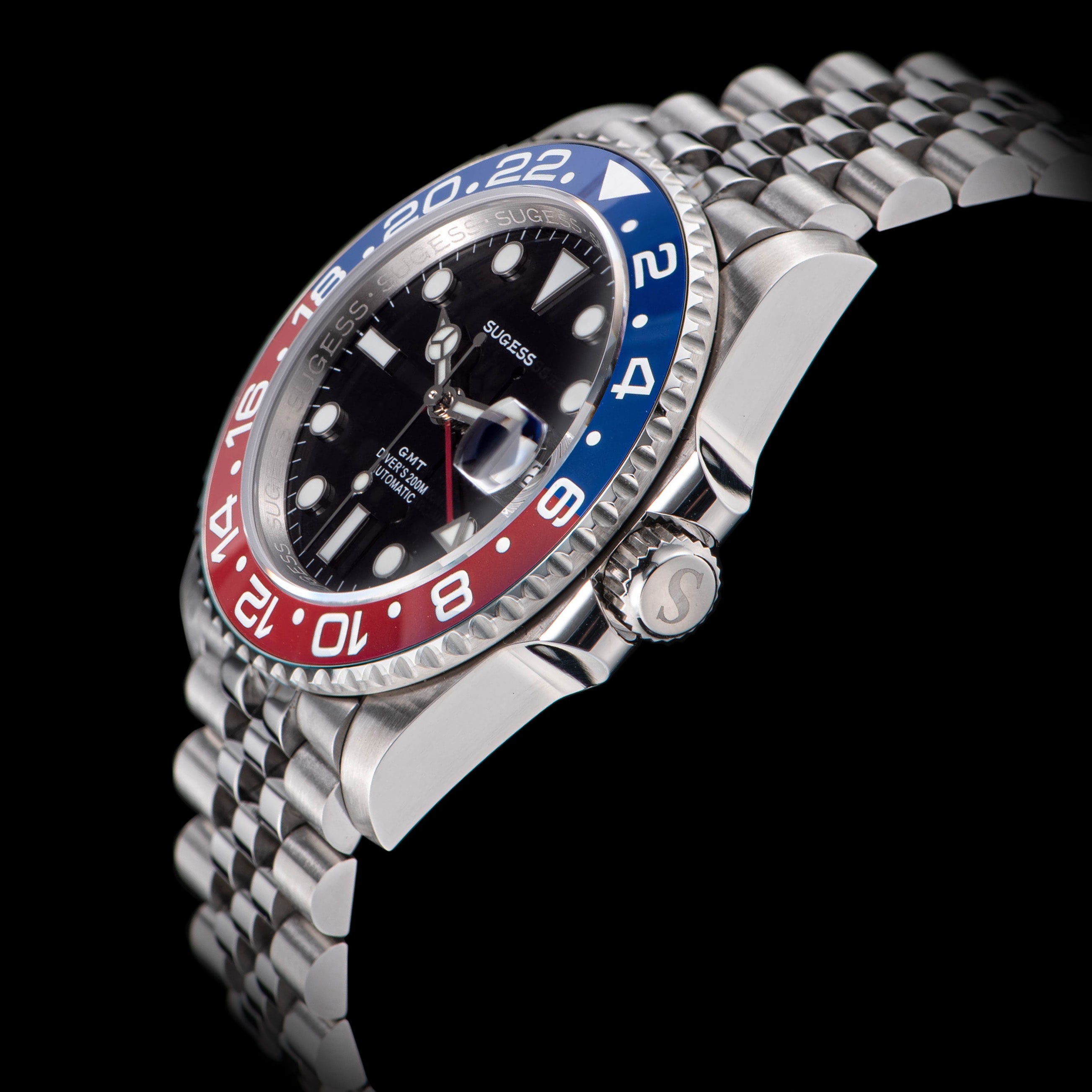 GMT DIVER'S SU126710BLRO V2 Red & Blue Bezel-TIME.SHOP