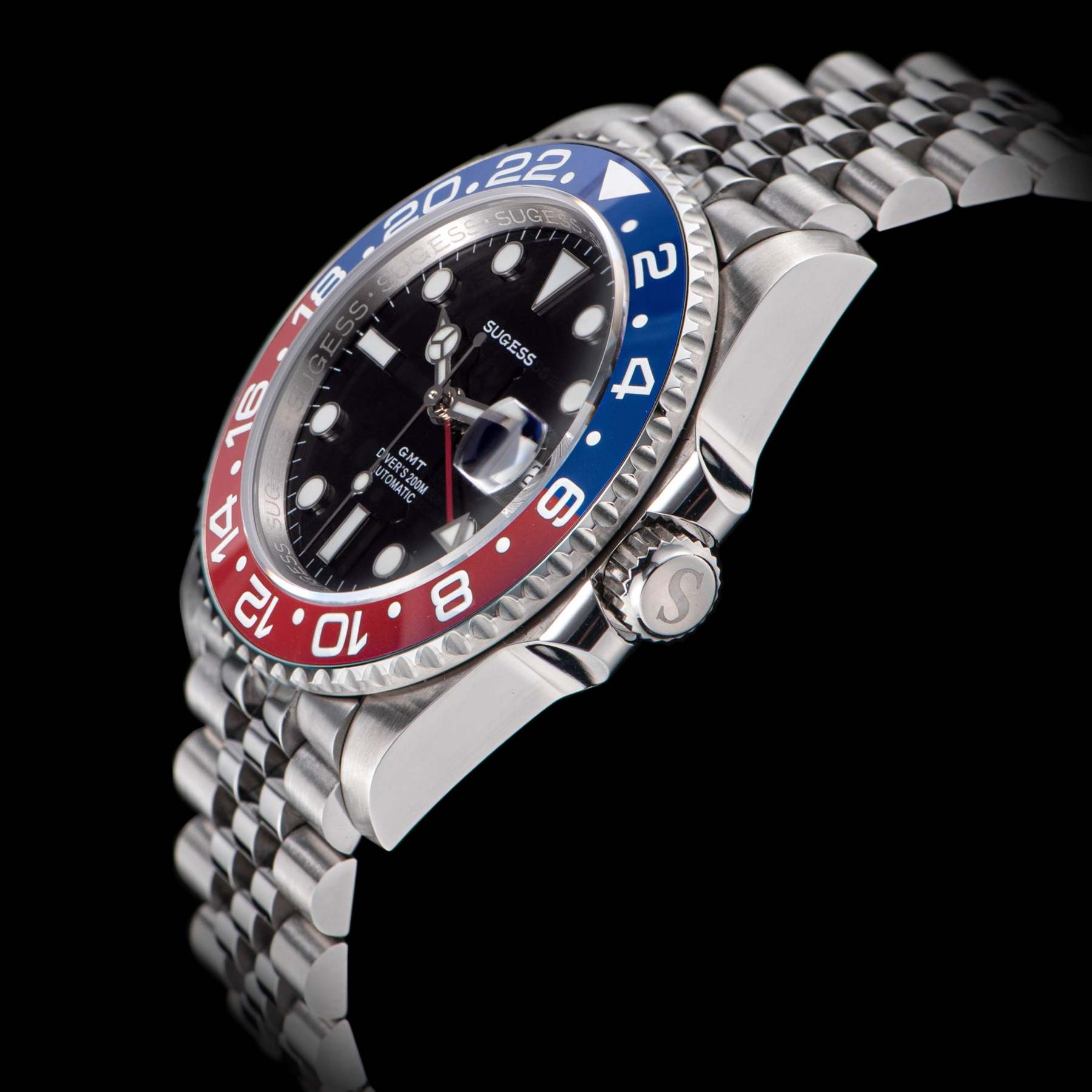 GMT DIVER'S SU126710BLRO V2 Red & Blue Bezel-TIME.SHOP