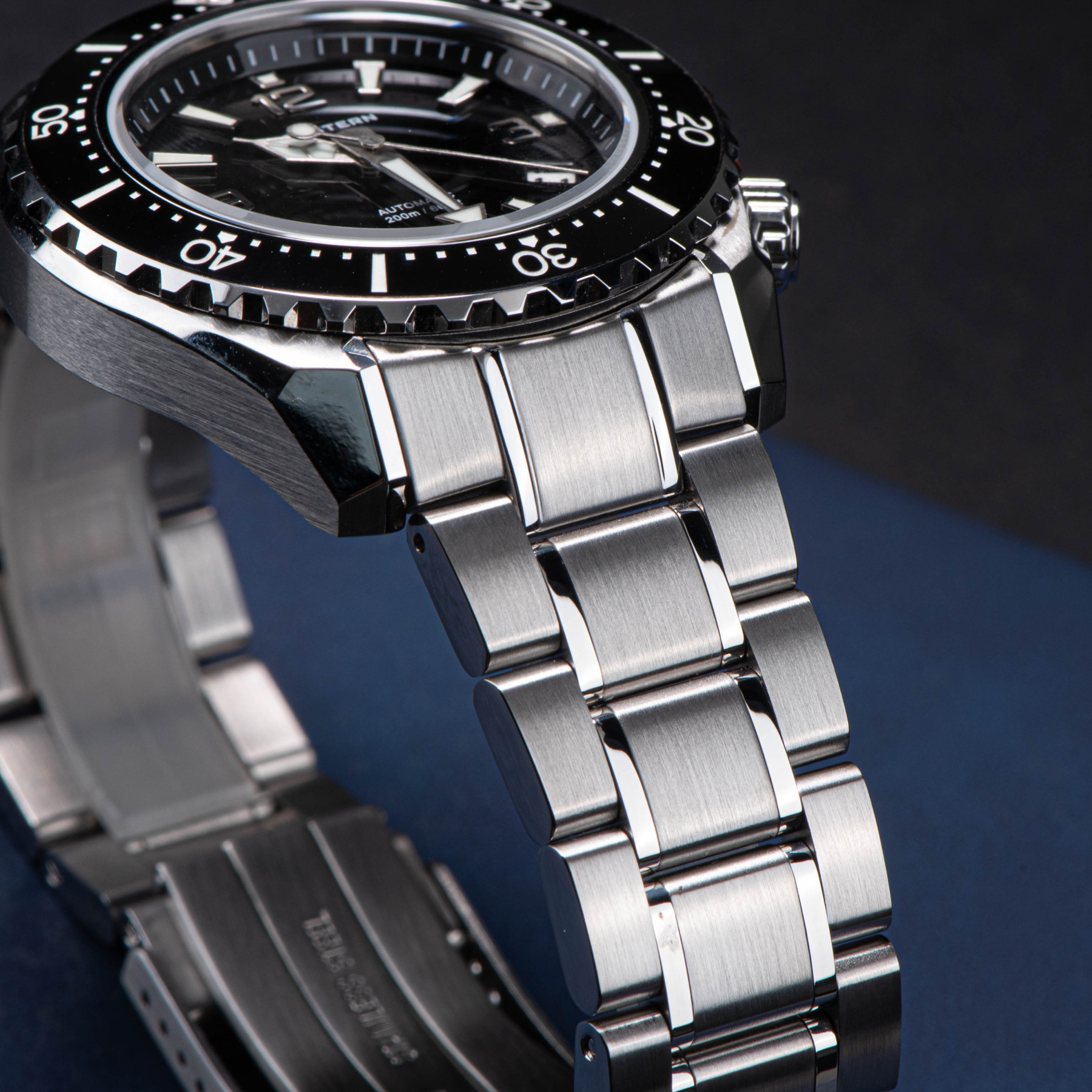 Seestern 416 Professional Diver Watch S416BK Black Dial-TIME.SHOP