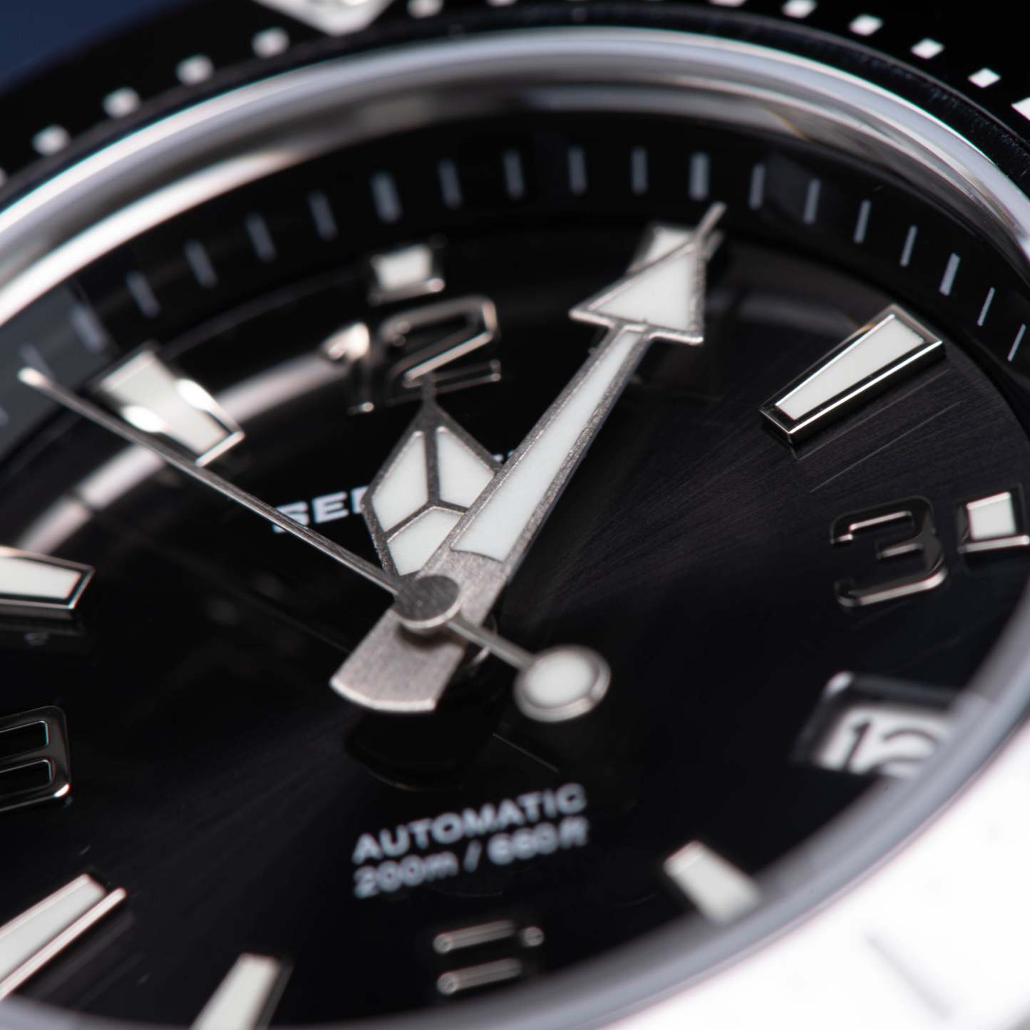 Seestern 416 Professional Diver Watch S416BK Black Dial-TIME.SHOP