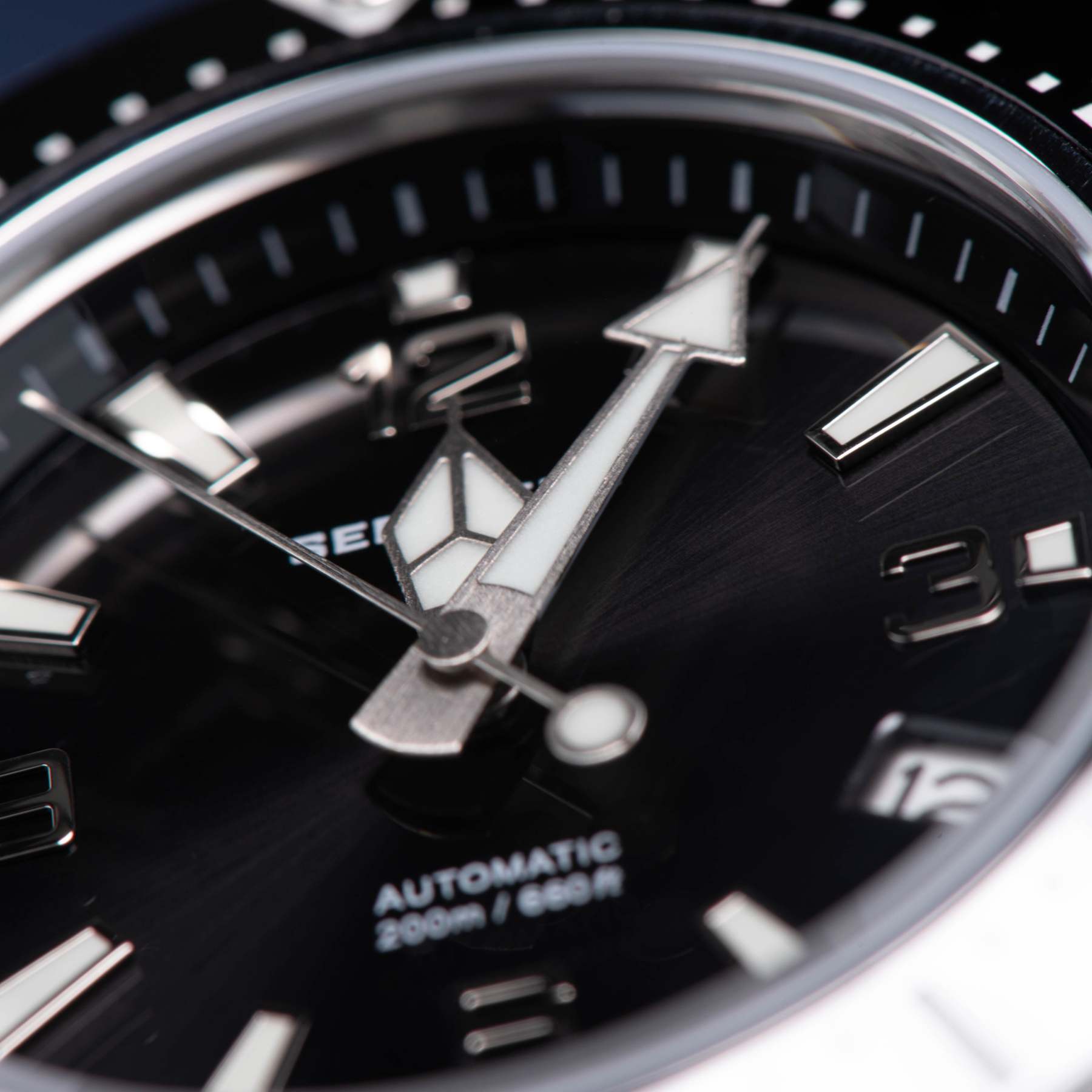 Seestern 416 Professional Diver Watch S416BK Black Dial-TIME.SHOP