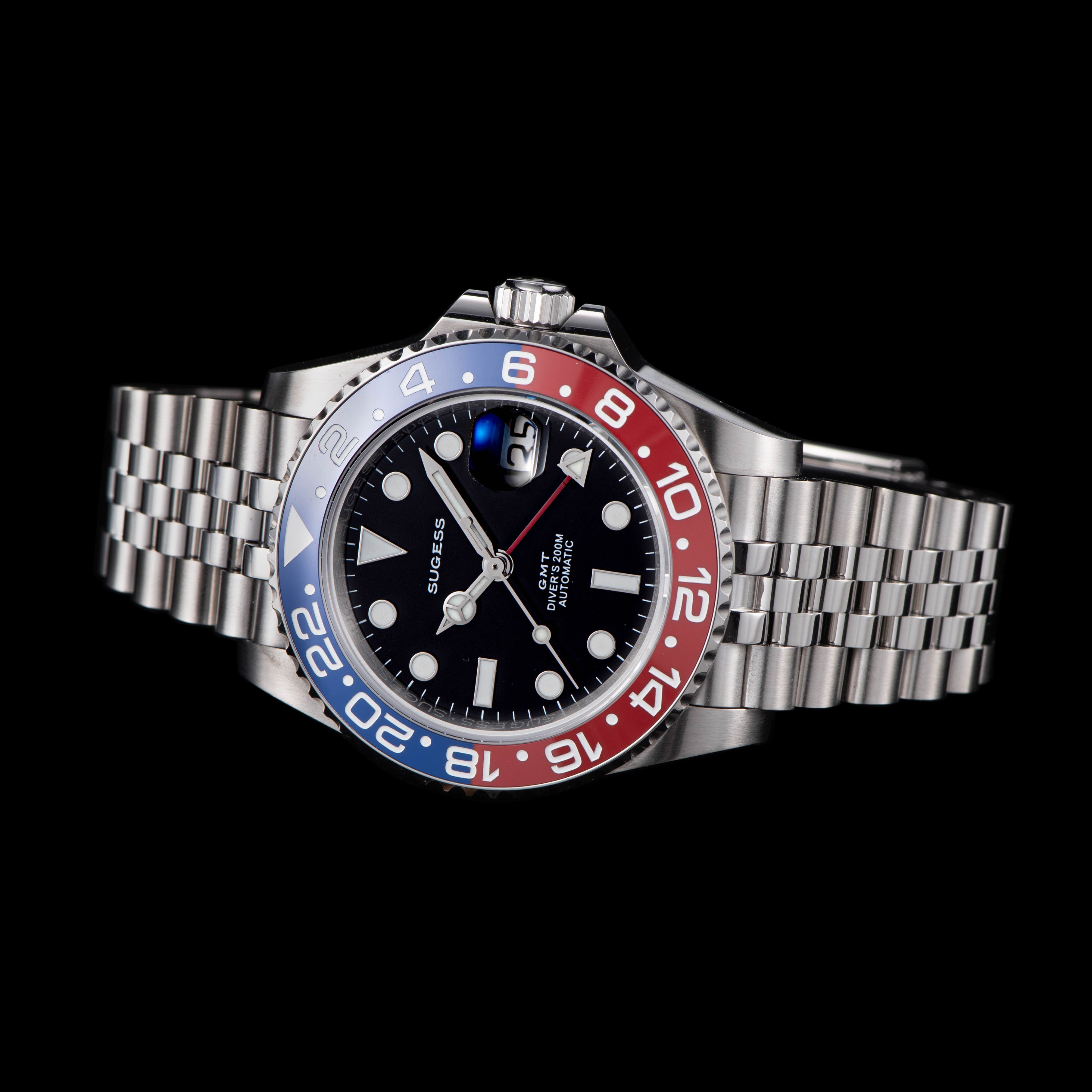 GMT DIVER'S SU126710BLRO V2 Red & Blue Bezel-TIME.SHOP