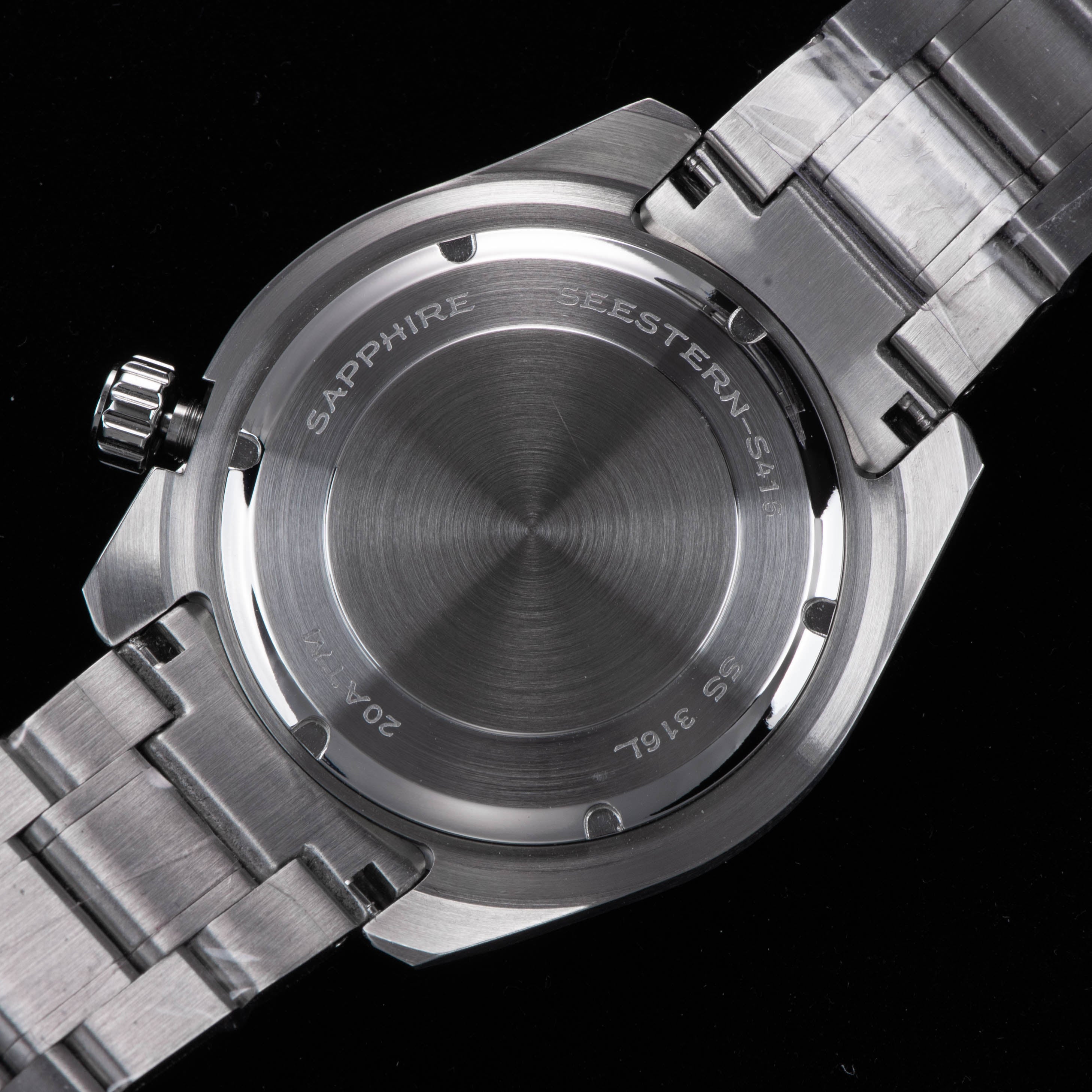 Seestern 416 Professional Diver Watch S416BK Black Dial-TIME.SHOP