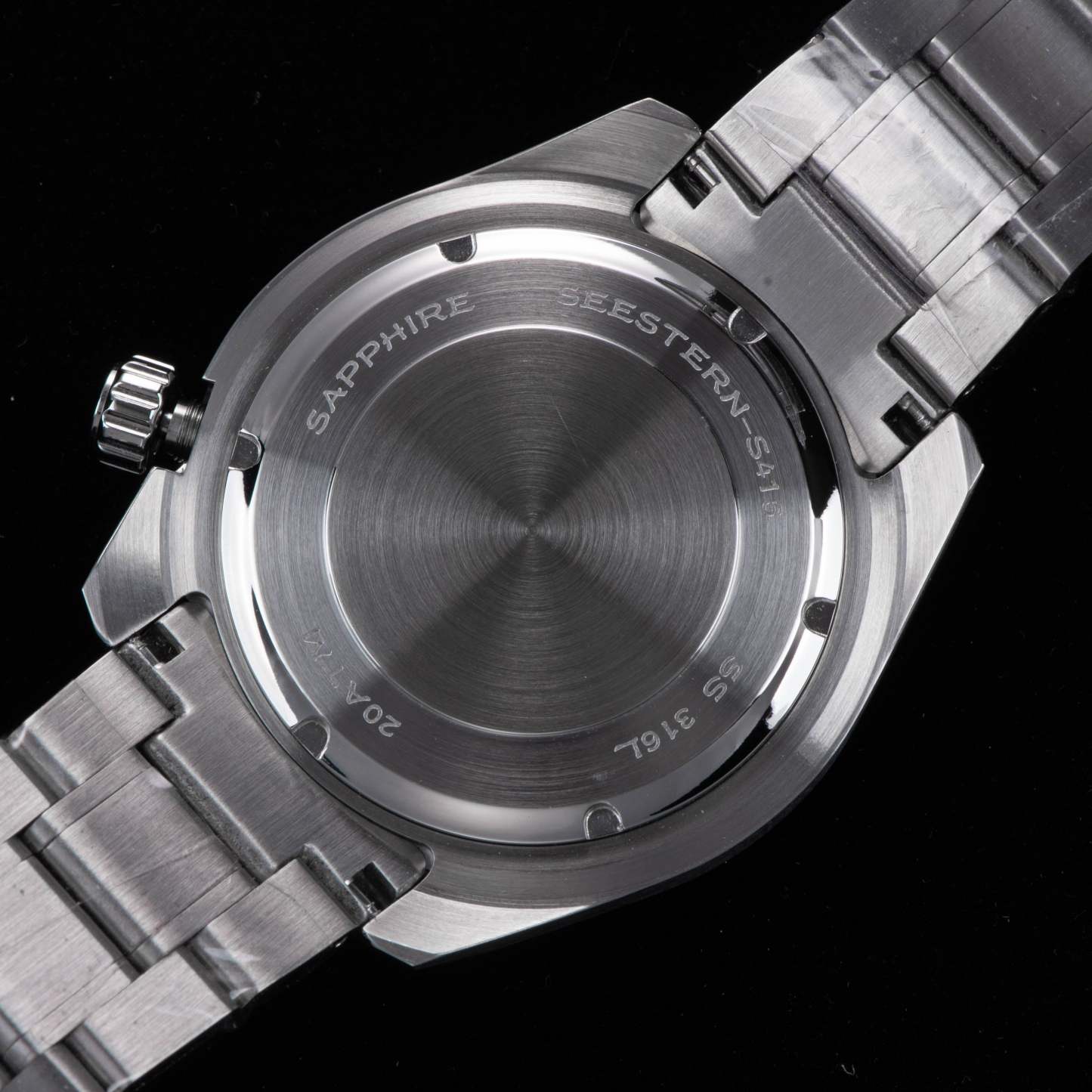 Seestern 416 Professional Diver Watch S416BK Black Dial-TIME.SHOP