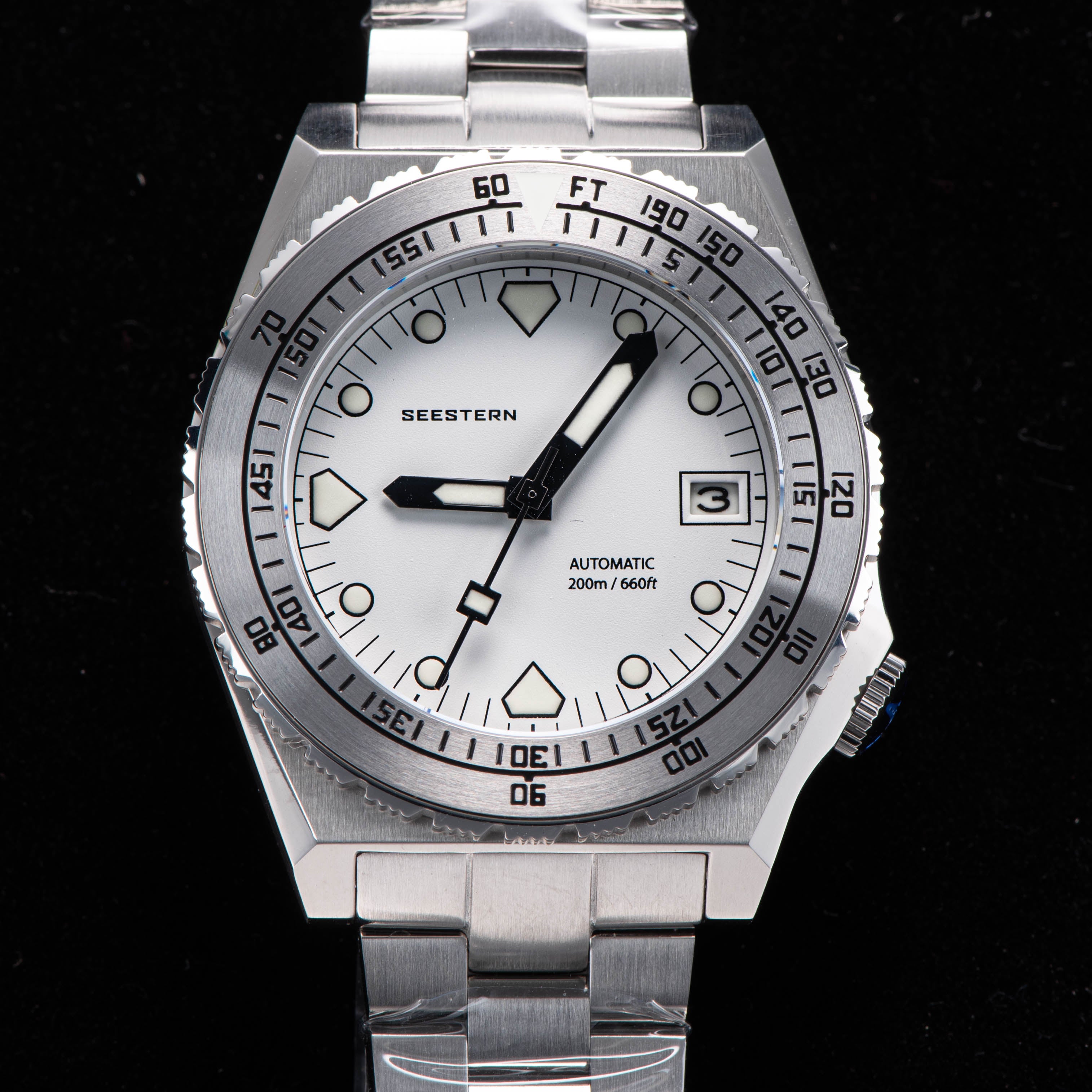 Seestern Vintage 407 600T White Dial Ceramic Beze-TIME.SHOP
