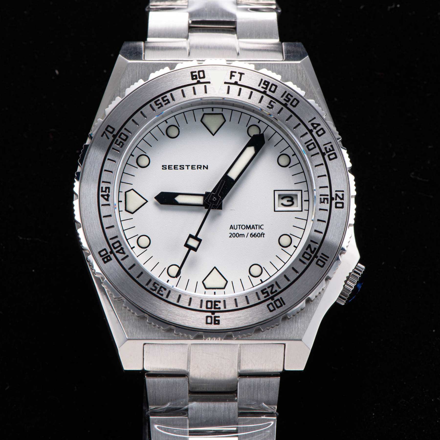Seestern Vintage 407 600T White Dial Ceramic Beze-TIME.SHOP