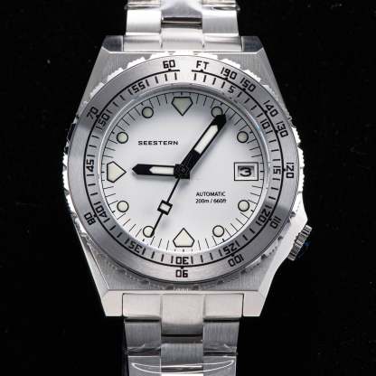 Seestern Vintage 407 600T White Dial Ceramic Beze-TIME.SHOP