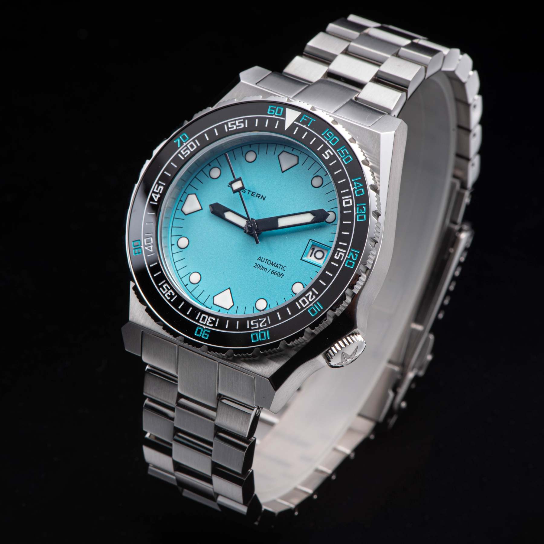 Seestern Vintage 407 600T Light Blue Dial Ceramic Bezel-TIME.SHOP