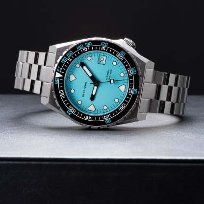 Seestern Vintage 407 600T Light Blue Dial Ceramic Bezel-TIME.SHOP