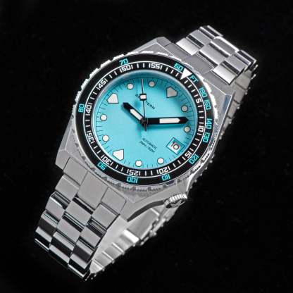 Seestern Vintage 407 600T Light Blue Dial Ceramic Bezel-TIME.SHOP