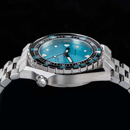 Seestern Vintage 407 600T Light Blue Dial Ceramic Bezel-TIME.SHOP