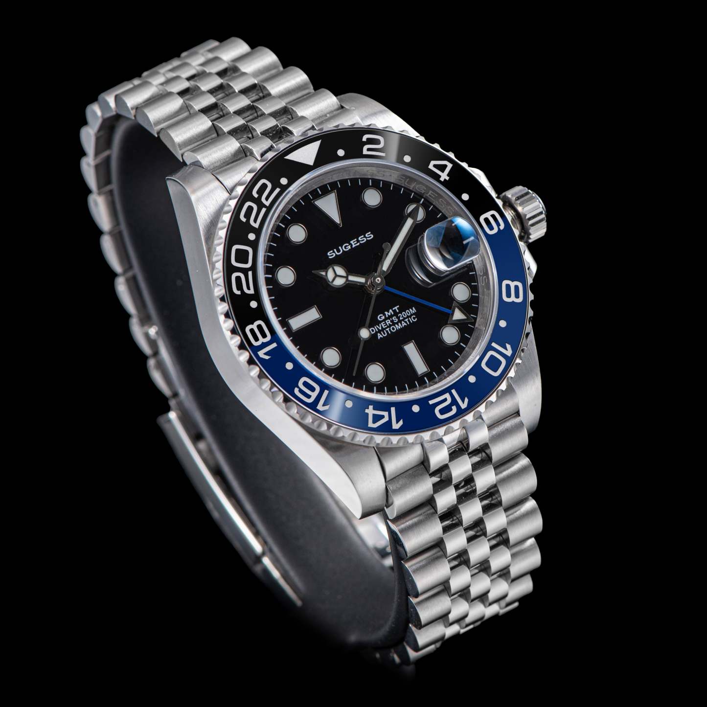 GMT DIVER'S SG126710BLNR Blue & Black Bezel Jubilee Bracelet-TIME.SHOP