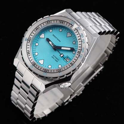 Seestern Vintage 407 600T Light Blue Dial Ceramic Bezel-TIME.SHOP