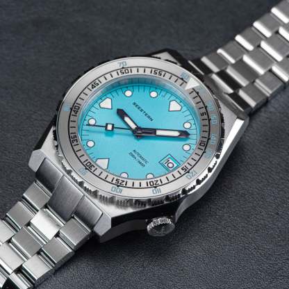 Seestern Vintage 407 600T Light Blue Dial Ceramic Bezel-TIME.SHOP